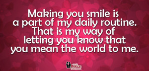 Quotes and Sayings bout ‘You Mean the World to Me’
