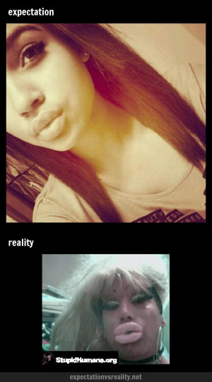 Duckface- expectation Vs. reality