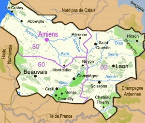 de la Picardie Somme Oise Aisne Amiens Beauvais Laon France Europe