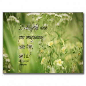 Imagination Anne Green Gables Postcard