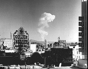 Nuclear Test as seen from Downtown Las Vegas