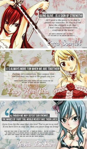 Fairy Tail Anime Quotes