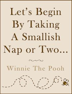 PRINTABLE Winnie The Pooh Nap Quote Poster on Etsy, $10.01 More