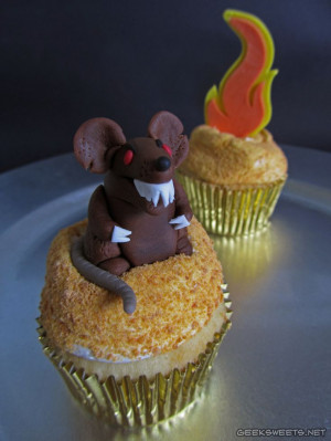 and Fire Fire Swamp cupcakes from The Princess Bride.
