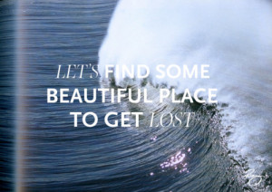 beach, lost, quotes, waves