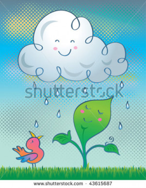 -happy-rain-vector-illustration-of-a-happy-cloud-raining-over-a-happy ...