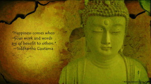happiness wallpaper with quote by siddhartha gautama motivational ...