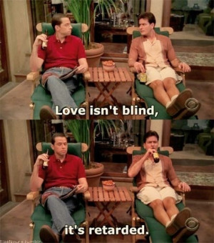... Harper and Alan Harper Discuss Love Over a Beer On Two and a Half Men