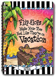 Flip flops Beach Summer Typography Positivity - 5 x7 print by Dawn ...