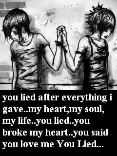 broken heart quotes emo love quotes about broken heart in dark theme