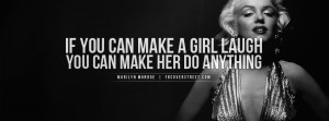 Facebook Cover Of Marilyn Monroe Laugh Quote.