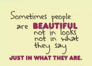 Download Sometimes people are beautiful - Heart touching love quote
