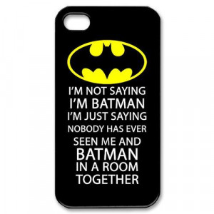 Batman Comic Quotes Case For Apple iPhone 5C