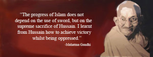 The progress of Islam does not depend on the use of sword...