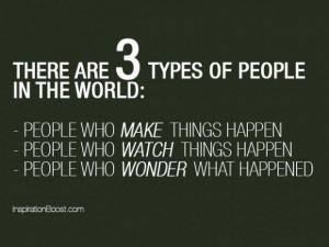 Three types of people
