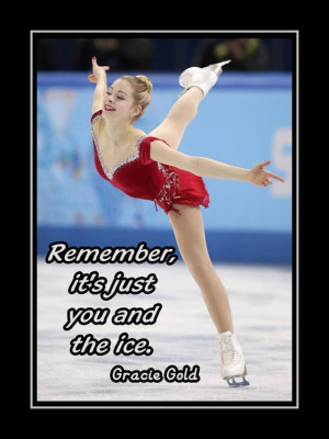 Skating Poster Gracie Gold USA Figure Skating Champion Photo Quote