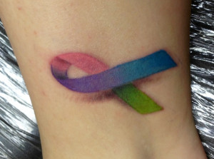 My tattoo for my grandparents. Prostate cancer, Alzheimer's awareness ...