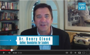Dr. Henry Cloud – Part Two on Lead or Be Led, Web TV for Leaders