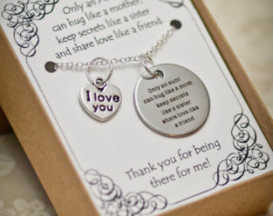 ... Necklace - I Love You Necklace - Quote Necklace - Stainless Steel