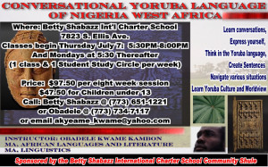 ... : !!!Akan (Ghana) and Yoruba (Nigeria) Language Classes in Chicago