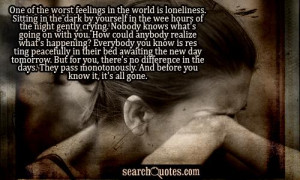 Dark Lonely Quotes http://www.searchquotes.com/search/Nobody_Knows ...