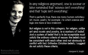 Margaret Knight on religious beliefs.. by rationalhub