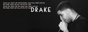 Drake Lyrics Facebook Cover