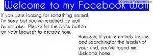 ... quotes funny stalker welcome to my timeline facebook cover banner