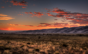 Sunset at Great Sand Dunes National Park in Colorado