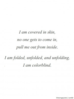 Counting Crows, Colorblind.LISTEN TO AUDIO.Submitted by: hawaiian-kid