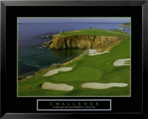 Pebble Beach Golf Course Inspirational Art Print Motivational ...