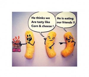 Funny cheese puffs
