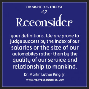 Judge success quotes, thought for the day, service quotes, Martin ...
