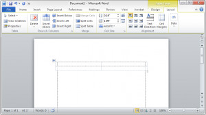 How to preview table borders in Microsoft Word 2010?