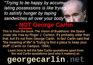 GeorgeCarlin.com statement Wikiquote.org's list 