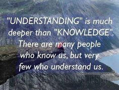 understanding vs knowledge