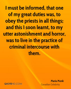 Maria Monk Quotes