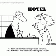 Vacation Cartoons: tourist cartoons, bed bugs, hotel, bad hotels ...