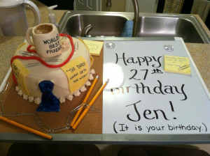 being a huge fan of the office i had such a fun time making this cake ...