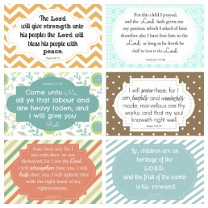 Printable Scripture Cards for Pregnancy and Labor