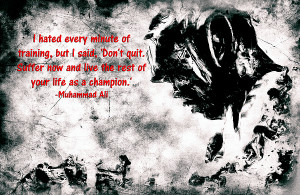 Muhammad Ali Motivational Quote 4a Print by Brian Reaves