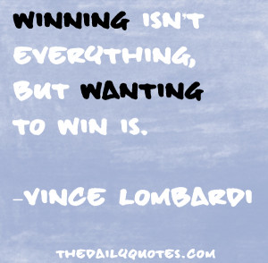 Winning Isn't Everything