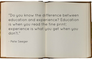 Motivational Mondays: Experience….