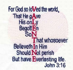 LJI Designs John 3:16 Valentine