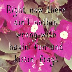 ... fun and kissin' frogs