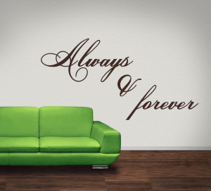 ... Forever Wall Sticker Love Quotes Wall Quotes Wall Art Decal Transfers
