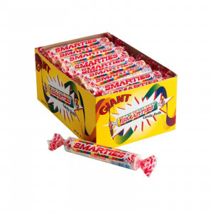 kid funny reaction giant smarties candy roll