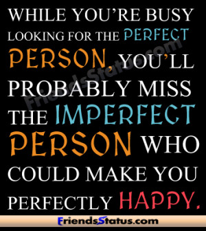 perfectly happy quotes status update image