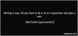 Red Smith (sportswriter) Quote