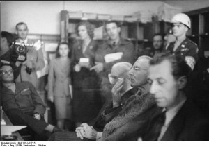 Hjalmar Schacht and Franz von Papen during the Nuremberg Trials, Sep ...
